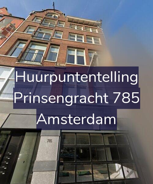Foto gevel Huurpuntentelling voor Prinsengracht 785, Amsterdam