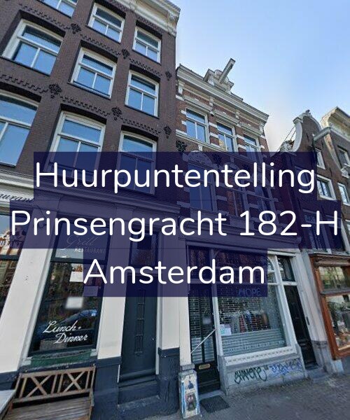Foto gevel Huurpuntentelling voor Prinsengracht 182-H, Amsterdam