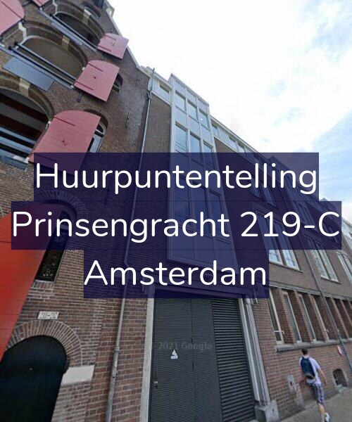 Foto gevel Huurpuntentelling voor Prinsengracht 219-C, Amsterdam