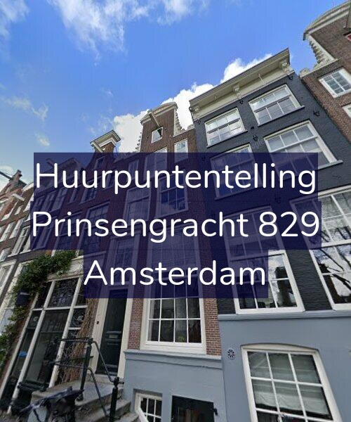 Foto gevel Huurpuntentelling voor Prinsengracht 829, Amsterdam