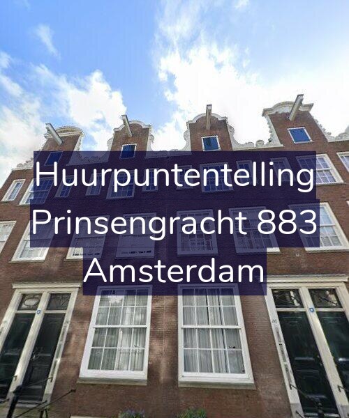 Foto gevel Huurpuntentelling voor Prinsengracht 883, Amsterdam