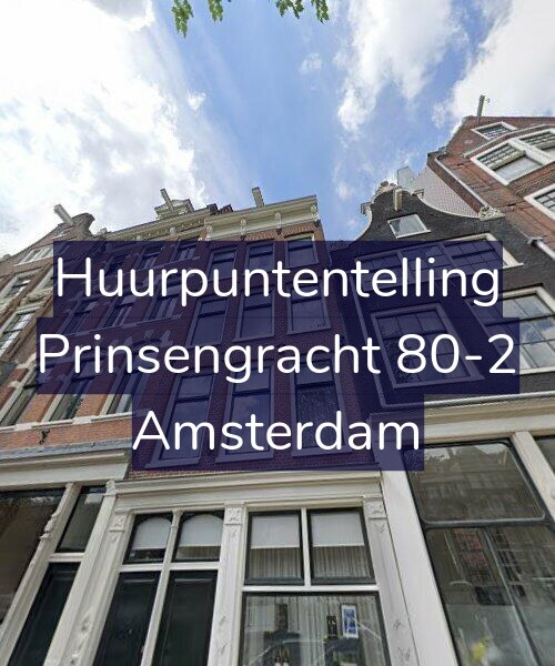 Foto gevel Huurpuntentelling voor Prinsengracht 80-2, Amsterdam