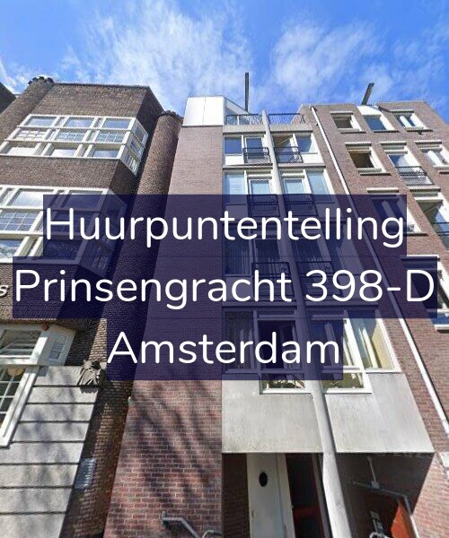 Foto gevel Huurpuntentelling voor Prinsengracht 398-D, Amsterdam