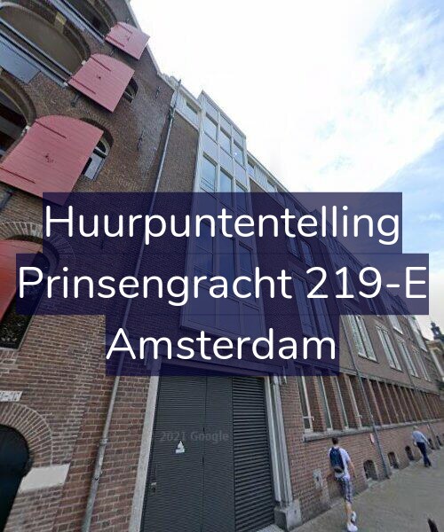 Foto gevel Huurpuntentelling voor Prinsengracht 219-E, Amsterdam
