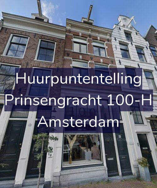 Foto gevel Huurpuntentelling voor Prinsengracht 100-H, Amsterdam