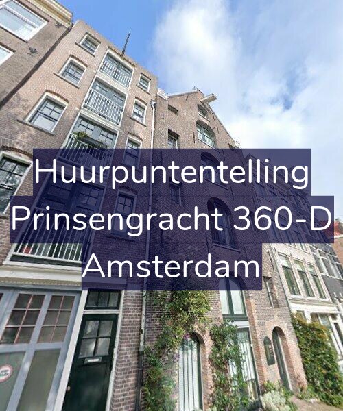 Foto gevel Huurpuntentelling voor Prinsengracht 360-D, Amsterdam