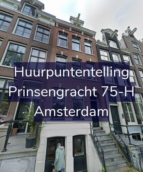 Foto gevel Huurpuntentelling voor Prinsengracht 75-H, Amsterdam