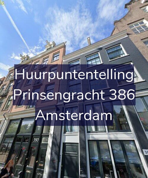 Foto gevel Huurpuntentelling voor Prinsengracht 386, Amsterdam