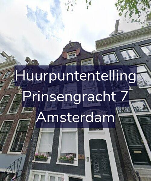 Foto gevel Huurpuntentelling voor Prinsengracht 7, Amsterdam