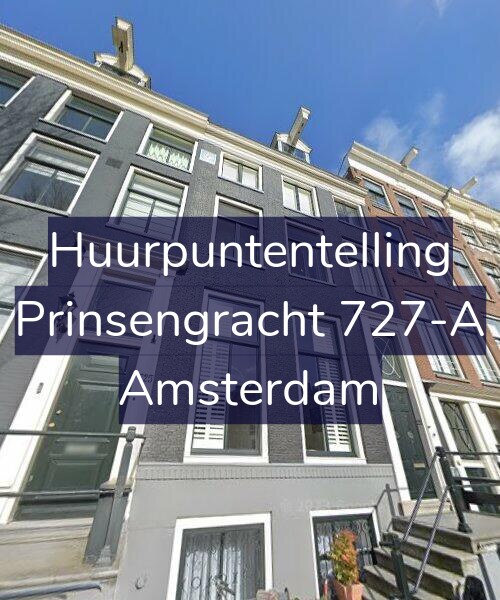Foto gevel Huurpuntentelling voor Prinsengracht 727-A, Amsterdam