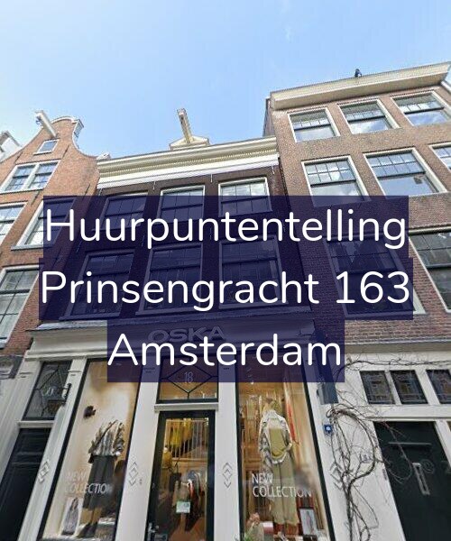 Foto gevel Huurpuntentelling voor Prinsengracht 163, Amsterdam
