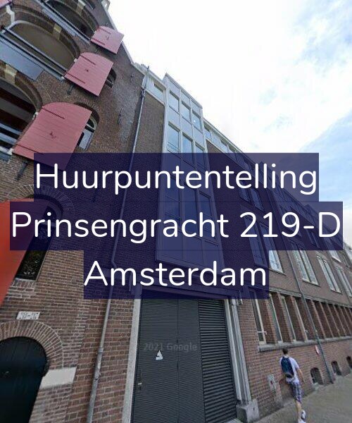 Foto gevel Huurpuntentelling voor Prinsengracht 219-D, Amsterdam