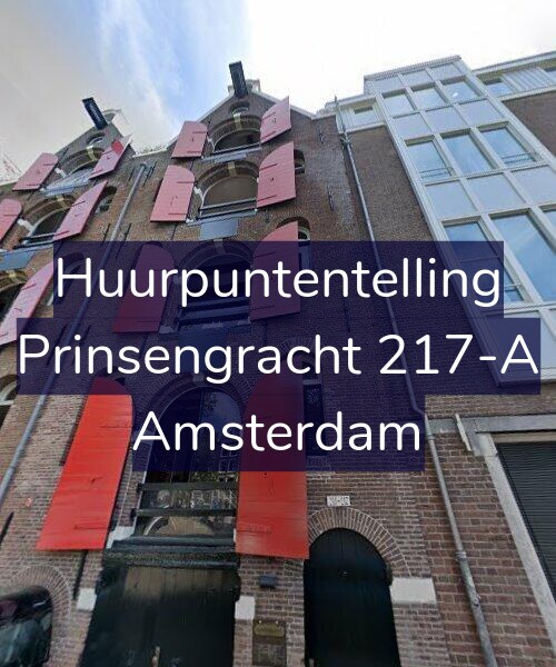 Foto gevel Huurpuntentelling voor Prinsengracht 217-A, Amsterdam