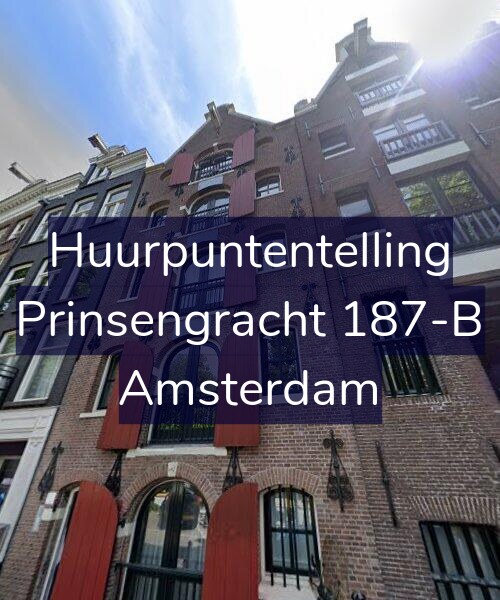 Foto gevel Huurpuntentelling voor Prinsengracht 187-B, Amsterdam