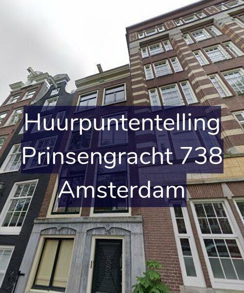 Foto gevel Huurpuntentelling voor Prinsengracht 738, Amsterdam