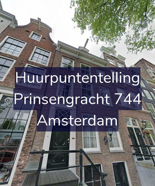 Foto gevel Huurpuntentelling voor Prinsengracht 744, Amsterdam