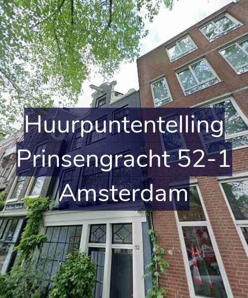 Foto gevel Huurpuntentelling voor Prinsengracht 52-1, Amsterdam