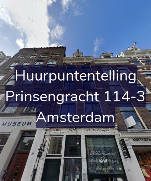 Foto gevel Huurpuntentelling voor Prinsengracht 114-3, Amsterdam