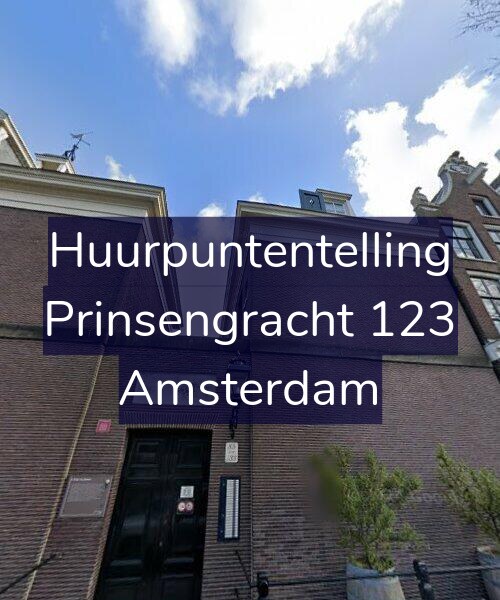 Foto gevel Huurpuntentelling voor Prinsengracht 123, Amsterdam