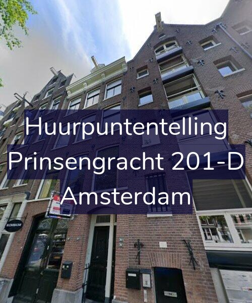 Foto gevel Huurpuntentelling voor Prinsengracht 201-D, Amsterdam