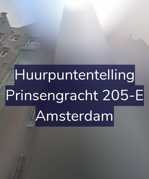 Foto gevel Huurpuntentelling voor Prinsengracht 205-E, Amsterdam