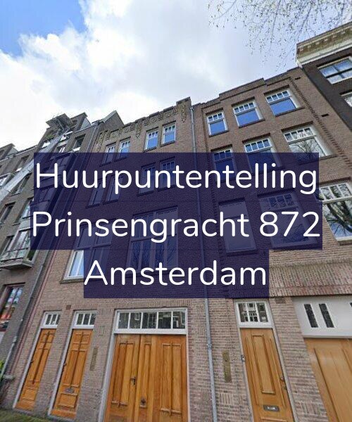 Foto gevel Huurpuntentelling voor Prinsengracht 872, Amsterdam