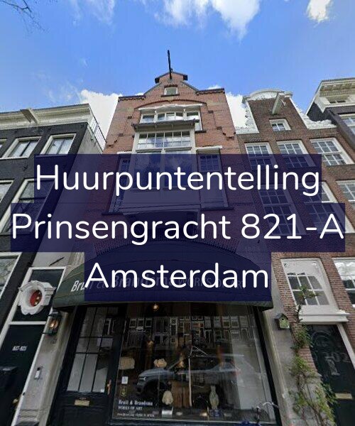 Foto gevel Huurpuntentelling voor Prinsengracht 821-A, Amsterdam