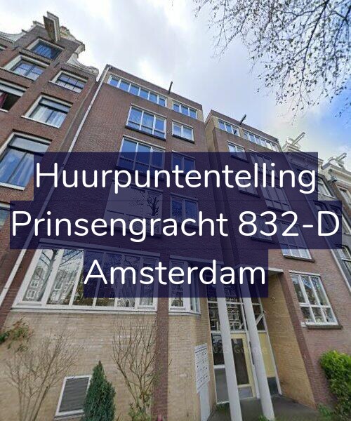 Foto gevel Huurpuntentelling voor Prinsengracht 832-D, Amsterdam