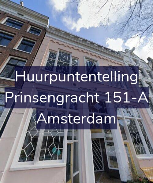 Foto gevel Huurpuntentelling voor Prinsengracht 151-A, Amsterdam