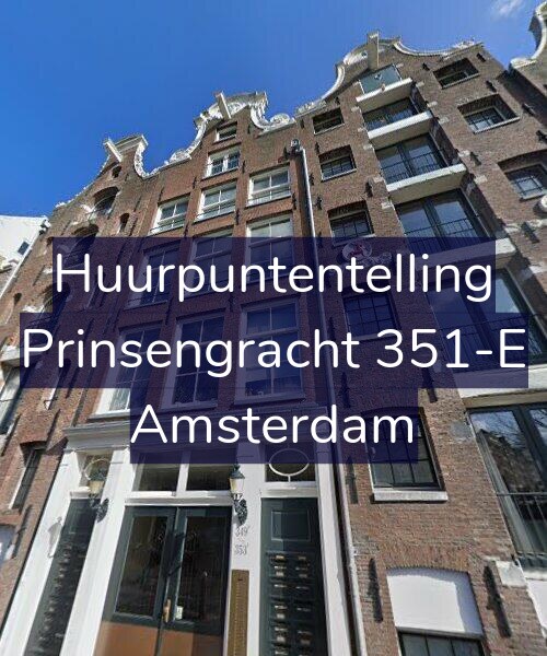 Foto gevel Huurpuntentelling voor Prinsengracht 351-E, Amsterdam