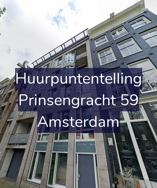 Foto gevel Huurpuntentelling voor Prinsengracht 59, Amsterdam
