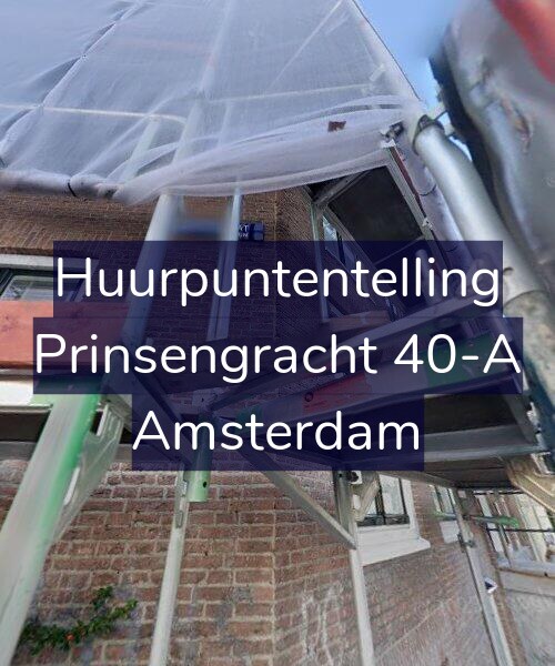Foto gevel Huurpuntentelling voor Prinsengracht 40-A, Amsterdam