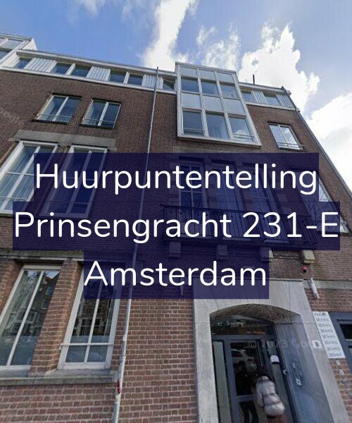 Foto gevel Huurpuntentelling voor Prinsengracht 231-E, Amsterdam