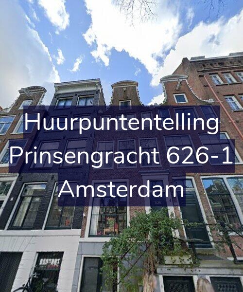 Foto gevel Huurpuntentelling voor Prinsengracht 626-1, Amsterdam