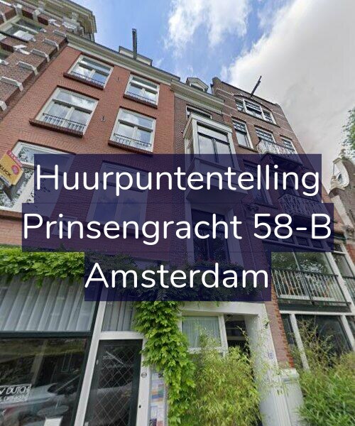 Foto gevel Huurpuntentelling voor Prinsengracht 58-B, Amsterdam