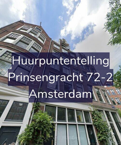 Foto gevel Huurpuntentelling voor Prinsengracht 72-2, Amsterdam