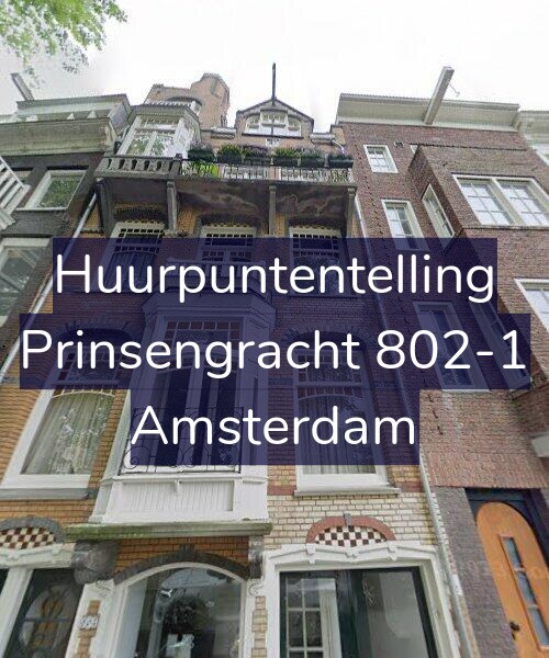 Foto gevel Huurpuntentelling voor Prinsengracht 802-1, Amsterdam