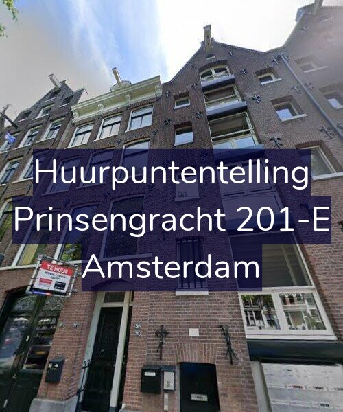 Foto gevel Huurpuntentelling voor Prinsengracht 201-E, Amsterdam