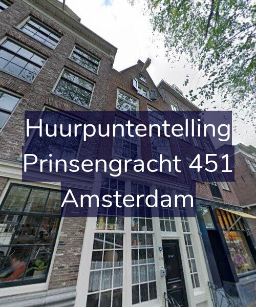 Foto gevel Huurpuntentelling voor Prinsengracht 451, Amsterdam