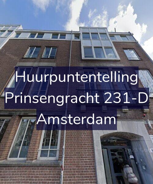 Foto gevel Huurpuntentelling voor Prinsengracht 231-D, Amsterdam