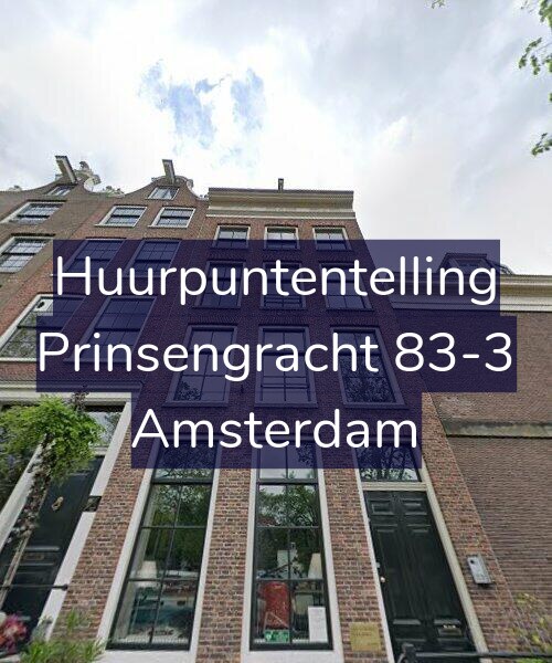 Foto gevel Huurpuntentelling voor Prinsengracht 83-3, Amsterdam