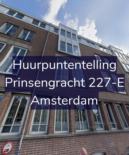 Foto gevel Huurpuntentelling voor Prinsengracht 227-E, Amsterdam