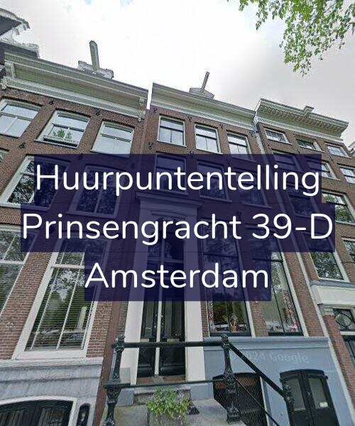 Foto gevel Huurpuntentelling voor Prinsengracht 39-D, Amsterdam