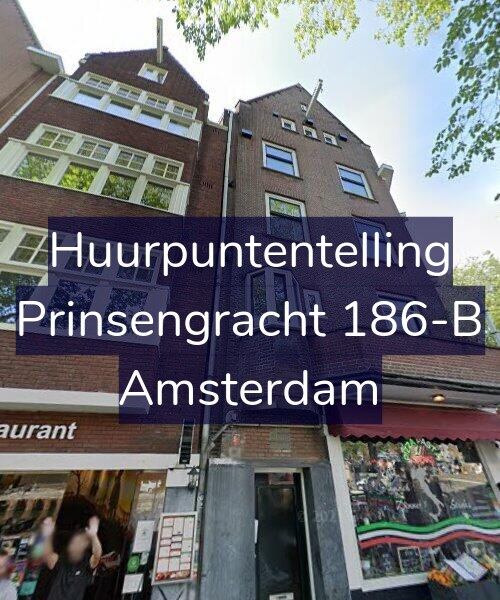 Foto gevel Huurpuntentelling voor Prinsengracht 186-B, Amsterdam