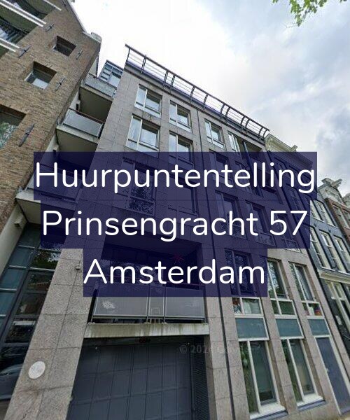 Foto gevel Huurpuntentelling voor Prinsengracht 57, Amsterdam