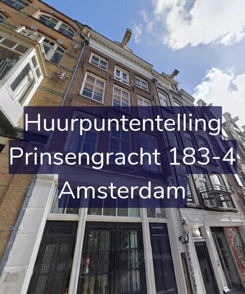 Foto gevel Huurpuntentelling voor Prinsengracht 183-4, Amsterdam