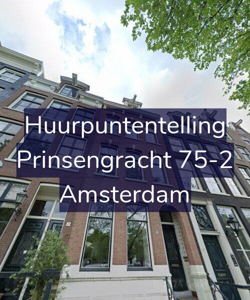 Foto gevel Huurpuntentelling voor Prinsengracht 75-2, Amsterdam