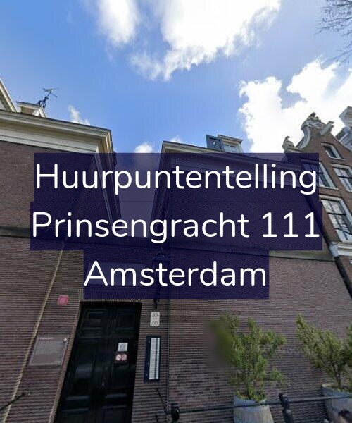 Foto gevel Huurpuntentelling voor Prinsengracht 111, Amsterdam