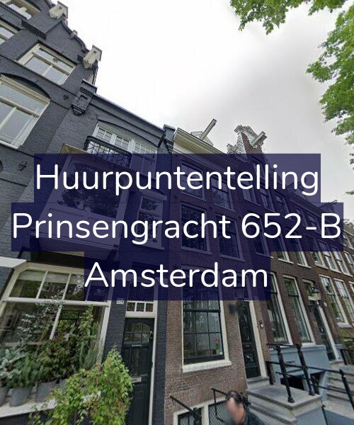 Foto gevel Huurpuntentelling voor Prinsengracht 652-B, Amsterdam