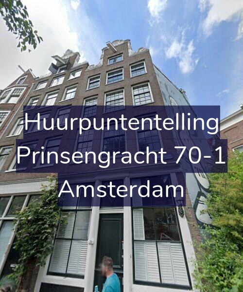 Foto gevel Huurpuntentelling voor Prinsengracht 70-1, Amsterdam